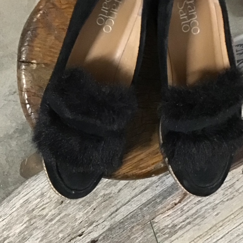 Franco  Sarto Harriet Faux Fur Wedge Loafer size 7